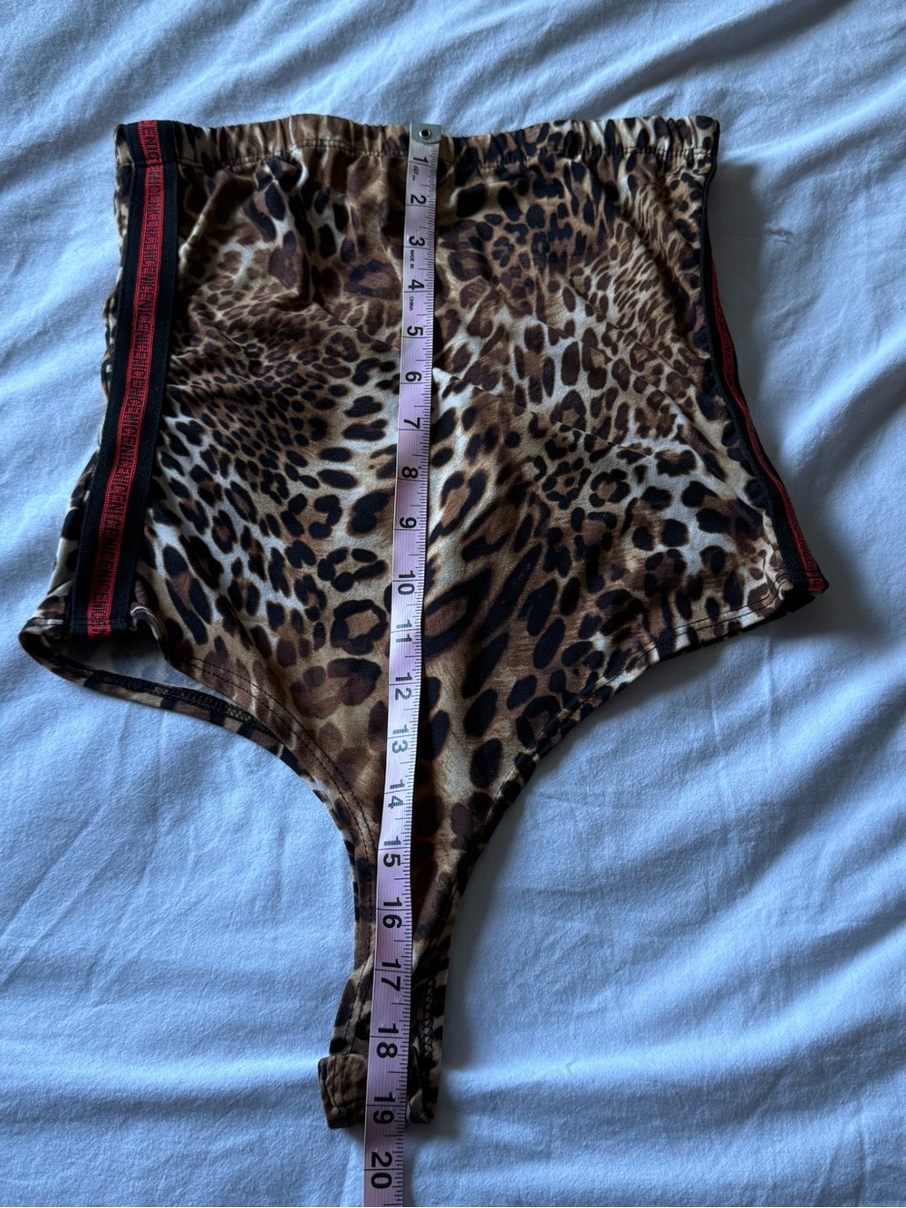Leopard Print Strapless Bodysuit - Brown - Picture 5 of 6